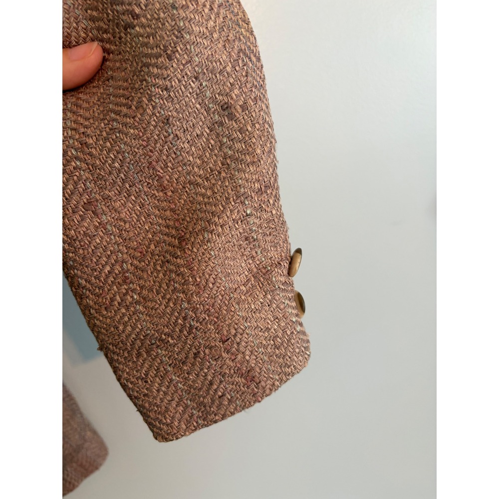 Vtg Dior Sport Tweed Blazer Herringbone Christian Dior *Read* - Picture 4 of 13